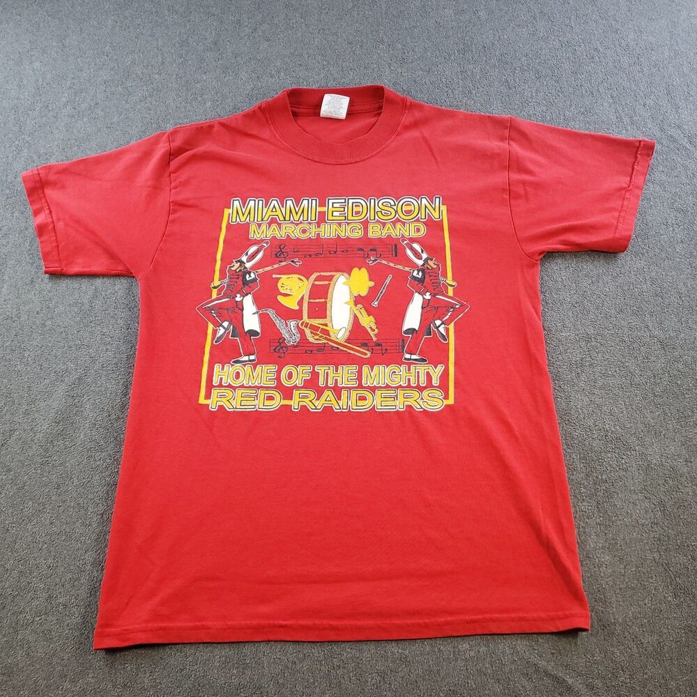 Vintage Miami Marching Band T Shirt Double Sided Womens Size Medium